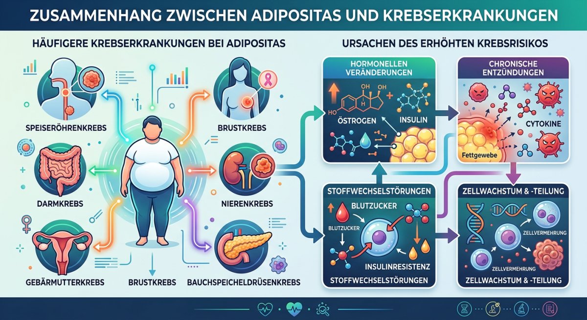Adipositas & Krebs: Warum das Risiko steigtu
