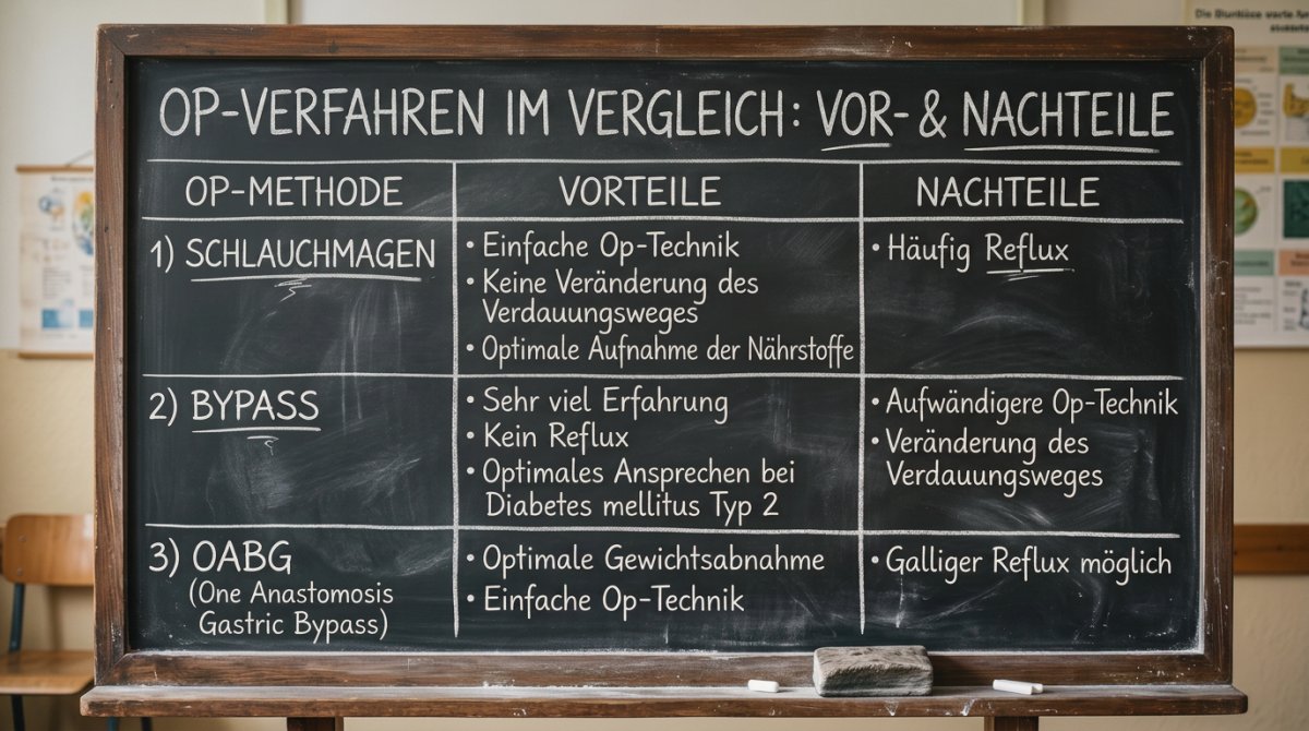 Voraussetzungen Magenverkleinerung: Schlauchmagen, Bypass oder OABG im Vergleich
