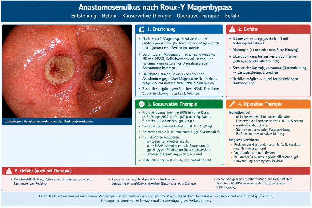 Anastomosenulcus nach Roux-Y Bypass: Effektive Therapie