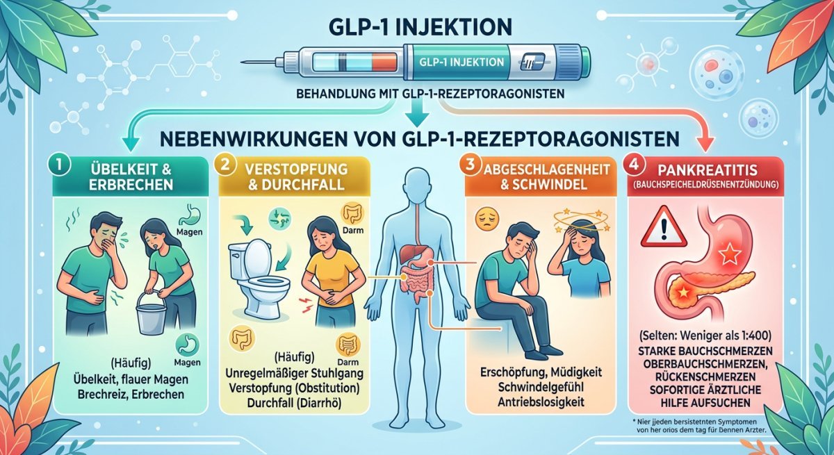 Ihr kompletter GLP-1 Nebenwirkungen Beratung Ratgeber
