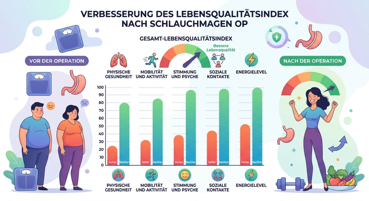 Schlauchmagen: Wie sich Ihre Lebensqualität verbessert