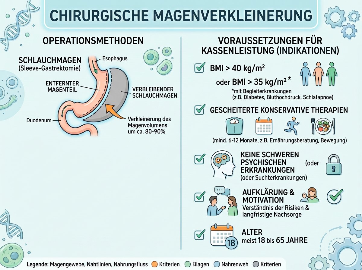 Magenverkleinerung: Methoden, Voraussetzungen und medizinische Begleitung 2026